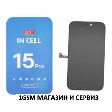 ZY Дисплей за iPhone 15 Pro / InCell, FHD COF, 1080p, 1:1, 120Hz