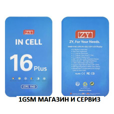 ZY Дисплей за iPhone 16 Plus / inCell, LTPS FHD COF - 1080p, 1:1