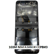 Вътрешен дисплей за Samsung Galaxy Z Flip5 / F731с черна рамка