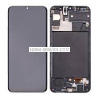 Дисплей за Samsung Galaxy A30s ( 2019 ) / A307, SM-307F с корпусна рамка, Oled