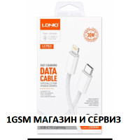 USB дата кабел LDNIO LC902C накрайник Type C - Lightning iPhone Плетен ( 30W Fast Charging Data Cable )
