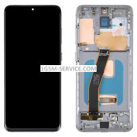 OLED Дисплей с черна рамка за Samsung Galaxy S20 4G / 5G / G980, G981, SM-G980, SM-G981 