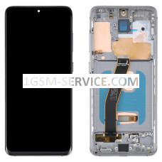 OLED Дисплей с черна рамка за Samsung Galaxy S20 4G / 5G / G980, G981, SM-G980, SM-G981