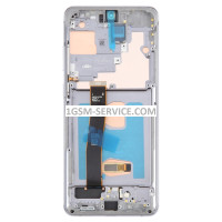 OLED Дисплей с черна рамка за Samsung Galaxy S20 Ultra 4G / 5G / G988, SM-G988B