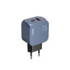 Зарядно устройство 220V с 1 PD, 1Lightening  и 1 USB изход,  33W + кабел typeC -Lightening - LDNIO Q5 (GaN 33W USB-C/A Fast Charging Adapter )
