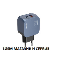 Зарядно устройство 220V с 1 PD, 1Lightening и 1 USB изход, 33W + кабел typeC -Lightening - LDNIO Q5 (GaN 33W USB-C/A Fast Charging Adapter ) Зарядно устройство 220V с 1 PD, 1Lightening и 1 USB изход, 33W + кабел typeC -Lightening - LDNIO Q5 (GaN 33W USB-C/A Fast Charging Adapter )