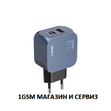 Зарядно устройство 220V с 1 PD, 1Lightening и 1 USB изход, 33W + кабел typeC -Lightening - LDNIO Q5 (GaN 33W USB-C/A Fast Charging Adapter ) Зарядно устройство 220V с 1 PD, 1Lightening и 1 USB изход, 33W + кабел typeC -Lightening - LDNIO Q5 (GaN 33W USB-C/A Fast Charging Adapter )