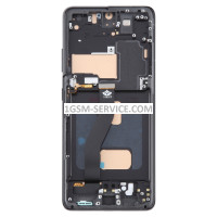 OLED Дисплей с черна рамка за Samsung Galaxy S21 5G / G991, SM-G991B 