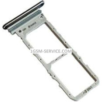 Sim и MicroSD държач за Samsung Galaxy Note 10 / N970 , SM-N970F / сребрист , silver /