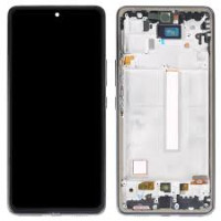 TFT Дисплей с рамка за Samsung Galaxy A53 5G ( 2022 ) / A536, SM-A536B черна