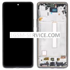TFT Дисплей с рамка за Samsung Galaxy A53 5G ( 2022 ) / A536, SM-A536B черна