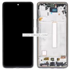 TFT Дисплей с рамка за Samsung Galaxy A53 5G ( 2022 ) / A536, SM-A536B черна