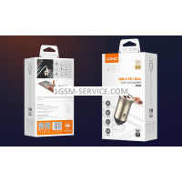 Зарядно устройство за кола 12V с 1 PD и 1 USB изход 30W + кабел typeC - LDNIO C509Q ( QC4+ , Fast Car Charger )