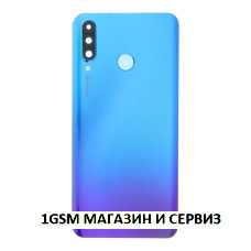 Заден капак със стъкло за камера Huawei P30 Lite / MAR / син , peacock blue / , 48mpx