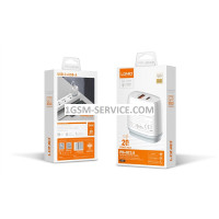 Зарядно устройство 220V с 1 PD и 1 USB изход 20W + кабел PD  TYPE C - LDNIO Q229 ( Quick Charge 3.0, Adaptive Fast Charging )