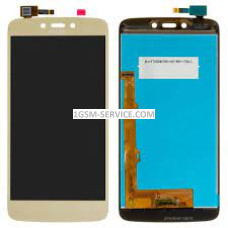 Дисплей + Тъч скрийн за Motorola Moto C Plus / XT1721, XT1723, XT1724, XT1725, XT1726 / златист /