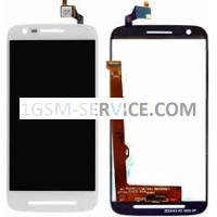 Дисплей + Тъч скрийн за Motorola Moto E3 , Moto E3 Power / XT1700 , XT1706 ( бял )