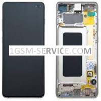 Дисплей с рамка за Samsung Galaxy S10 / G973, SM-G973F, оригинал