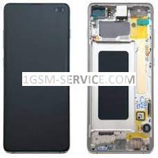 Дисплей с рамка за Samsung Galaxy S10 / G973, SM-G973F, оригинал