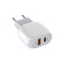 Зарядно устройство 220V с 1 PD 18W и 1 USB изход 1.5 - 3A , 3.6 - 12V + кабел iPhone - LDNIO A2313C ( Quick Charge 3.0 , Adaptive Fast Charging )